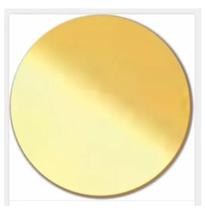 Base 2cm Espelhada Dourado Redonda Artesanato 50 Peças Base 2cm Espelhada Dourado Redonda Artesanato 50 Peças