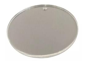 Base 5cm Com 1 Furo Redonda Acrílico Chaveiro 10Peças
