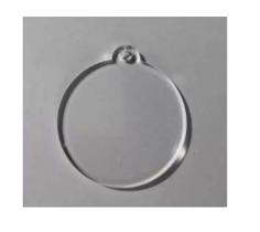 Base 6,5cm Acrílico Brinco Chaveiro 1 Furo Externo 20 Pcs Base 6,5cm Acrílico Brinco Chaveiro 1 Furo Externo 20 Pcs