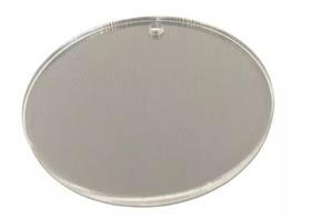Base 7cm Com 1 Furo Redonda Acrílico Chaveiro Medalha 20pcs