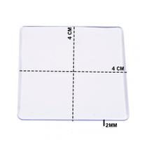 Base Acrílica 4x4cm Quadrada Para Artesanato Biscuit 70 Unid