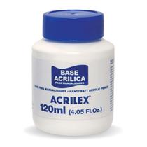 Base Acrílica Artesanato 120ml Acrilex Ideal para Preparação de Pintura em Madeira MDF Cerâmica Gesso