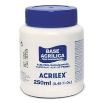Base Acrílica Branca Artesanato 250ml Acrilex MDF Madeira Base Acrílica Branca Artesanato 250ml Acrilex MDF Madeira