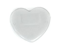 Base Acrílica Coração Médio Com Borda - 6 Unidades