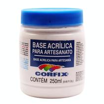 Base Acrílica Corfix Branca Fosca Artesanato 250ml Base Acrílica Corfix Branca Fosca Artesanato 250ml