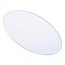 Base Acrílica Oval 18x10 Com Borda Para Biscuit 30 Unidades