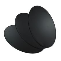 Base Acrílica Oval Preta 100Un 10x6 + 100Un 14x8 Oval S/ Borda Preta Base Acrílica Oval Preta 100Un 10x6 + 100Un 14x8 Oval S/ Borda Preta