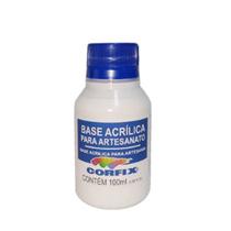 Base Acrilica para Artesanato Corfix 100ml Fundo Preparador Base Acrilica para Artesanato Corfix 100ml Fundo Preparador