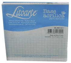 Base AcrÍLica Para Carimbo 11x11 Bl6m-001 Litoarte Base AcrÍLica Para Carimbo 11x11 Bl6m-001 Litoarte