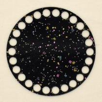 Base Acrílica Redonda Decorada para Crochê - 10cm