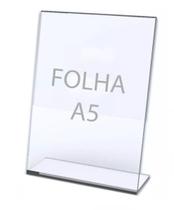 Base Acrilico A5 Porta Retrato Folheto Base Acrilico A5 Porta Retrato Folheto
