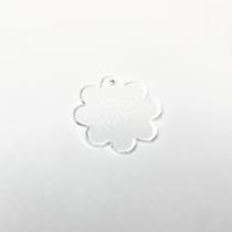 Base Acrílico Tag Redonda 5cm Escalope 2 para Chaveiro