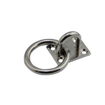 Base Alça Passa Cabo E Anel 6 Mm Em Aço Inox Convés Toldo Base Alça Passa Cabo E Anel 6 Mm Em Aço Inox Convés Toldo