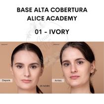 Base Alice Academy Alta Cobertura Efeito Matte Original - Tom 01