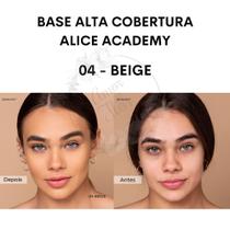 Base Alice Academy Alta Cobertura Efeito Matte Original - Tom 04