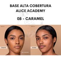 Base Alice Academy Alta Cobertura Efeito Matte Original - Tom 08