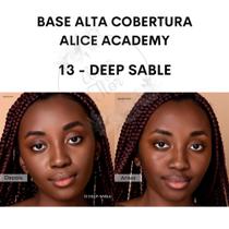 Base Alice Academy Alta Cobertura Efeito Matte Original - Tom 13