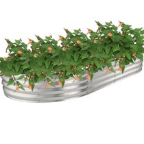 Base Alta para Jardim Oval 240x120cm e Cultivo de Hortaliças