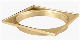 Base alumínio fundido dourada 10x10 cm