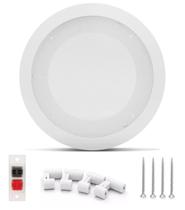 Base Arandela de Teto de Metal Para Alto Falante 6" Som Ambiente Gesso - 1 Peça Base Arandela de Teto de Metal Para Alto Falante 6" Som Ambiente Gesso - 1 Peça
