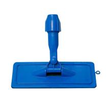 Base Articulada LT Suporte Limpa Tudo AZUL Com GARRAS Giro 360 Grau Para Fibra Limpeza Encaixe Ajustável Piso Parede