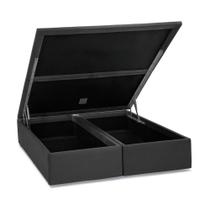 Base Baú Camurça Cinza Casal (138x188x39) - Ortobom Base Baú Camurça Cinza Casal (138x188x39) - Ortobom