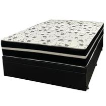 Base Baú com Colchão Ortopedic Casal D33 Bio Flex 73x188x138cm Tecido material sintético Cor Preto Base Baú com Colchão Ortopedic Casal D33 Bio Flex 73x188x138cm Tecido material sintético Cor Preto