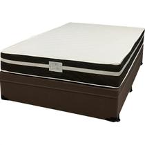 Base Baú em material sintético com Colchão Bio Classic Casal com Molas Ensacadas Bio Flex 67x188x138cm Cor Marrom Base Baú em material sintético com Colchão Bio Classic Casal com Molas Ensacadas Bio Flex 67x188x138cm Cor Marrom