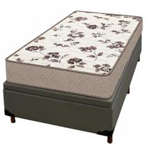 Base Baú em material sintético com Colchão Physical Mega Resistente Solteiro 88x188x58cm Ortobom Cor Cinza Base Baú em material sintético com Colchão Physical Mega Resistente Solteiro 88x188x58cm Ortobom Cor Cinza