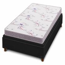 Base Baú em material sintético com Colchão Physical Resistente Solteiro 48x188x88cm Ortobom Cor Preto Base Baú em material sintético com Colchão Physical Resistente Solteiro 48x188x88cm Ortobom Cor Preto