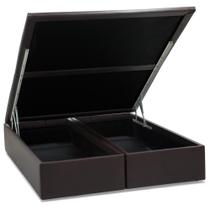 Base Baú Ortobom Super King Sintetico Marrom 193x203x35