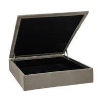 Base Baú Physical Camurça Bege Casal (138X188X39) - Ortobom Base Baú Physical Camurça Bege Casal (138X188X39) - Ortobom