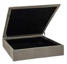 Base Baú Physical Camurça Bege Casal 39x138x188 - Ortobom Base Baú Physical Camurça Bege Casal 39x138x188 - Ortobom