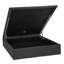 Base Baú Physical Camurça Casal 138x188x39cm Ortobom Cinza Base Baú Physical Camurça Casal 138x188x39cm Ortobom Cinza