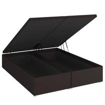 Base Baú Physical Camurça Cinza Casal (138x188x39) - Ortobom