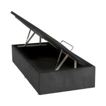 Base Baú Physical Camurça Cinza Solteiro (88x188x39) - Ortobom Base Baú Physical Camurça Cinza Solteiro (88x188x39) - Ortobom