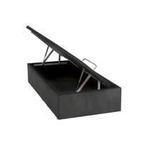 Base Baú Physical Camurça Solteiro 88x188x39cm Ortobom Cinza