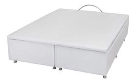 Base Baú Physical material sintético Branco Queen 158x198x39 Ortobom