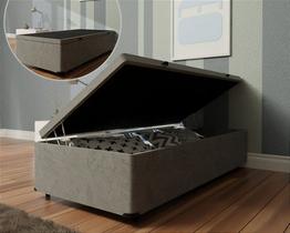 Base Baú Solteirão DF Premium Tradicional 46cm com Pés Ajustáveis