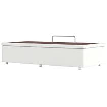 Base Baú Sommier Solteiro em material sintético 48x188x88cm Ortobom Cor Branco