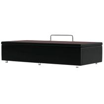 Base Baú Sommier Solteiro em material sintético 48x188x88cm Ortobom Cor Preto