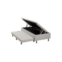 Base Baú Vazado Ortobom Solteiro Sintético Branco 88x188x31 Base Baú Vazado Ortobom Solteiro Sintético Branco 88x188x31