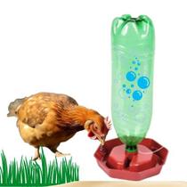 Base Bebedouro Para Galinha Frango Angola Pintinho Codorna Pato Marreco Peru Ganso Aves em Geral Garrafa Pet