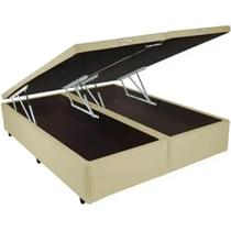 Base Bipartida Baú King em material sintético Universal 41x203x193 Blindado Cor Bege Base Bipartida Baú King em material sintético Universal 41x203x193 Blindado Cor Bege