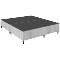 Base Bipartida Royal Resort Queen Tecido Malha Square 40x198x158cm Sealy Cor Cinza Base Bipartida Royal Resort Queen Tecido Malha Square 40x198x158cm Sealy Cor Cinza