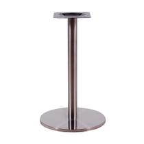 Base Bistrô Beta Redonda Inox na Cor Preta Base Bistrô Beta Redonda Inox na Cor Preta