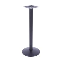 Base Bistrô Zeta em Inox na Cor Preta