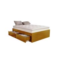 Base Box 4 Gavetões Queen Size Madeira Maciça Alto Padrão Imbuia