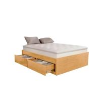 Base Box 4 Gavetões Queen Size Madeira Maciça Alto Padrão Mel