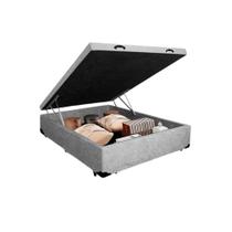 Base Box Baú Casal 138x188 Suede